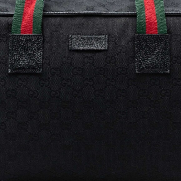 Pre-Loved Gucci GG Canvas Web Travel Bag